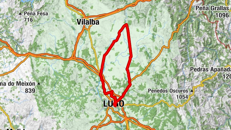 Currás de Abaixo - Igrexa do Doce Nome de María - Igrexa de Xustás - Capela de Santo Estevo