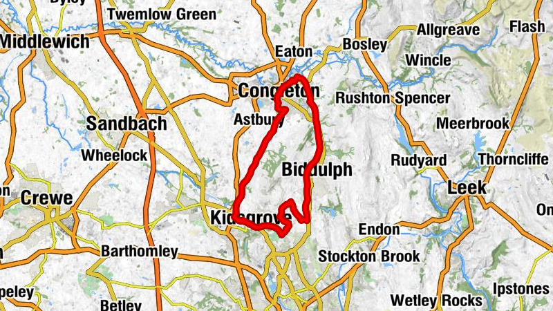 Buglawton - Congleton - Kidsgrove - Biddulph