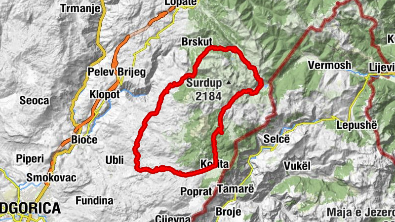 Korita - Katun Kocki - Velika Ćafa - Katun Kariman (stari)