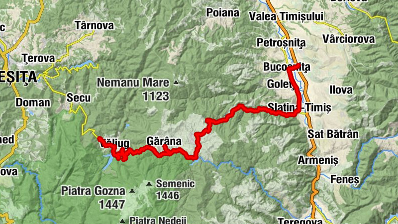 Vălișoara - Bucoșnița - La Carul cu Pastrav - La Marie