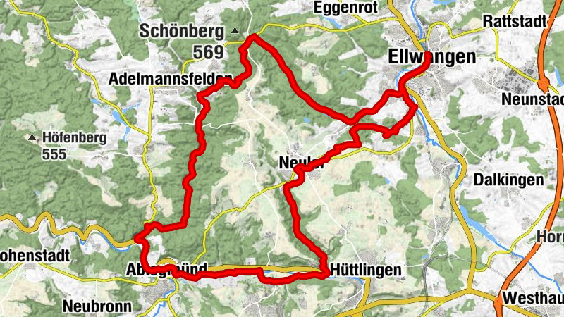 Ellwangen - Gasthof Lamm - St. Michael - St. Benedikt