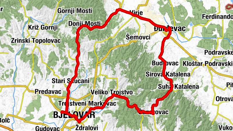 Strelište - Banov stol - crkva svetog Jurja - crkva svetog Benedikta