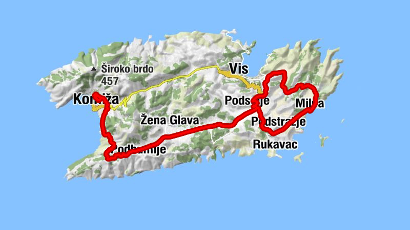 Komiža - Podhumlje - Podšpilje - Konoba Kuca Keja