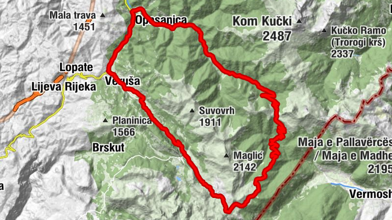 Veruša - Brskutski katun - Katun Bakočevića - Suvo Polje