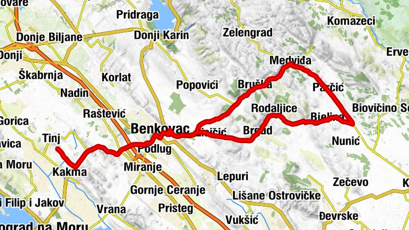 Zagradina - Žilići - Benkovac - Sv. Jovana