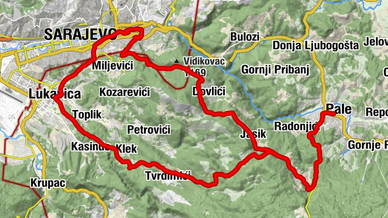 Pale - Franjevački samostan Uzvišenja sv. Križa i svetište sv. Nikole Tavelića, Kovačići - Džamija Hasan Čoban Zade - Planinarski dom Čelina