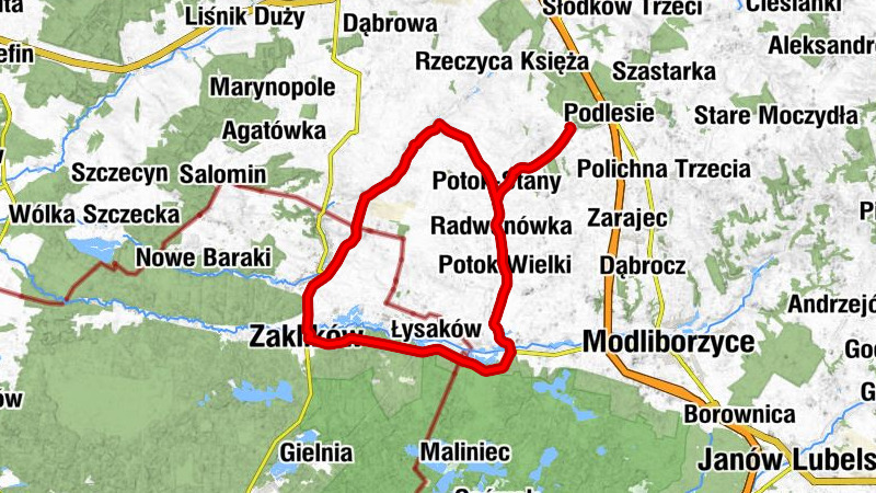 Rzeczyca-Kolonia - Kościół Świętych Cyryla i Metodego - Kościół pw. Wniebowzięcia Najświętszej Maryi Panny - Kościół pw. Trójcy Przenajświętszej