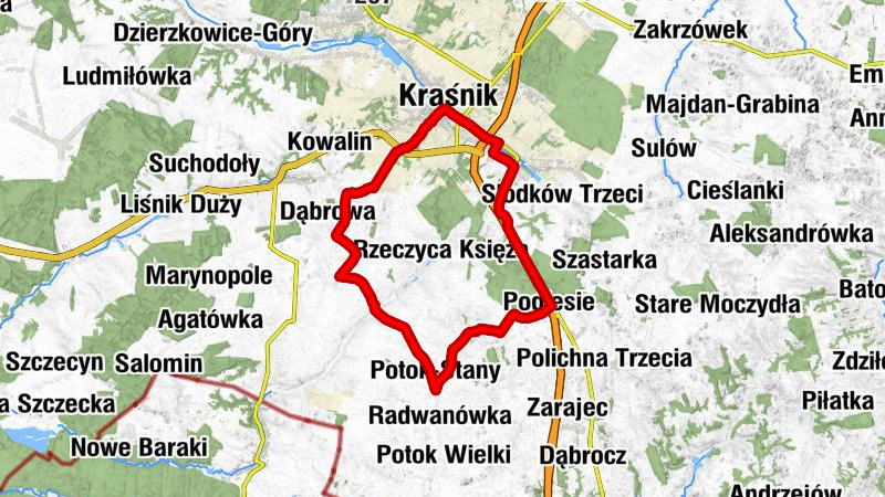 Kraśnik - Stróża - Kościół Świętych Cyryla i Metodego - Kościół pw. Wniebowzięcia Najświętszej Maryi Panny