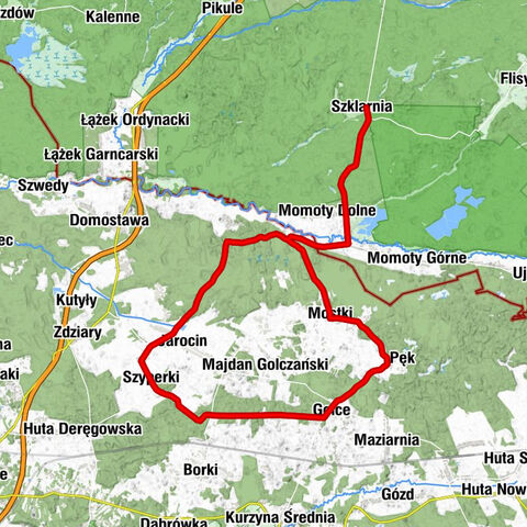Szklarnia - Bukowa - Łoza - Sokale
