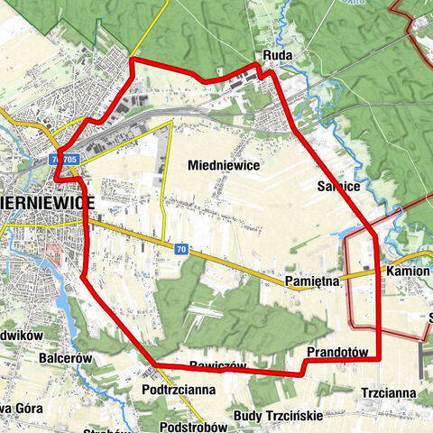 Skierniewice - Bielany - Ruda