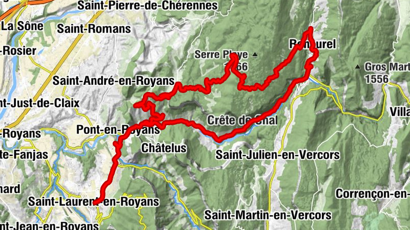 Saint-Laurent-en-Royans - Église Sainte-Eulalie - Sainte-Eulalie-en-Royans - Col de Toutes Aures