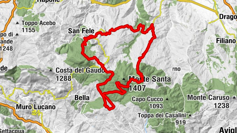 San Fele - Pierno - Toppo Castelluccio - Passo delle Crocelle