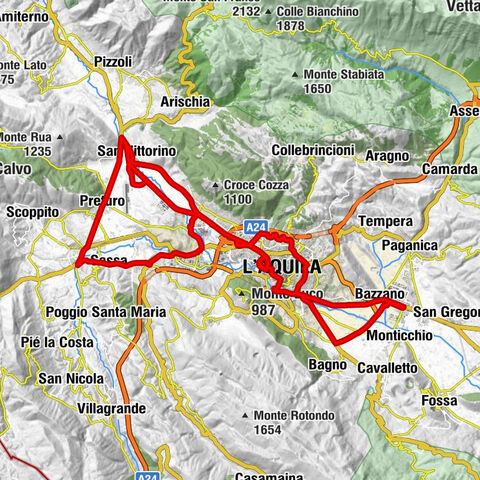 Paganica - Chiesa della Madonna delle Nevi - Chiesa della Madonna delle Pagliare - Chiesa di Santa Maria degli Angeli