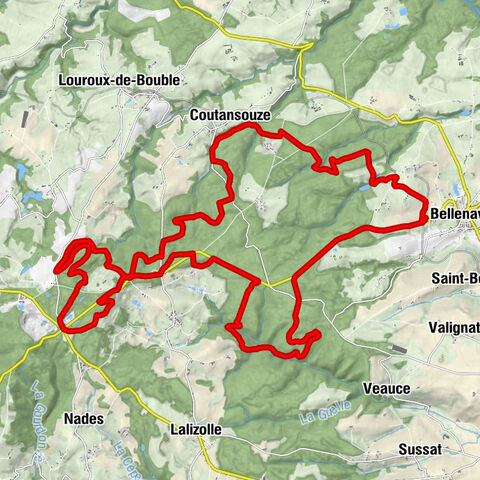 La Charrière - Coutansouze - La Bosse - La Croix des Bois