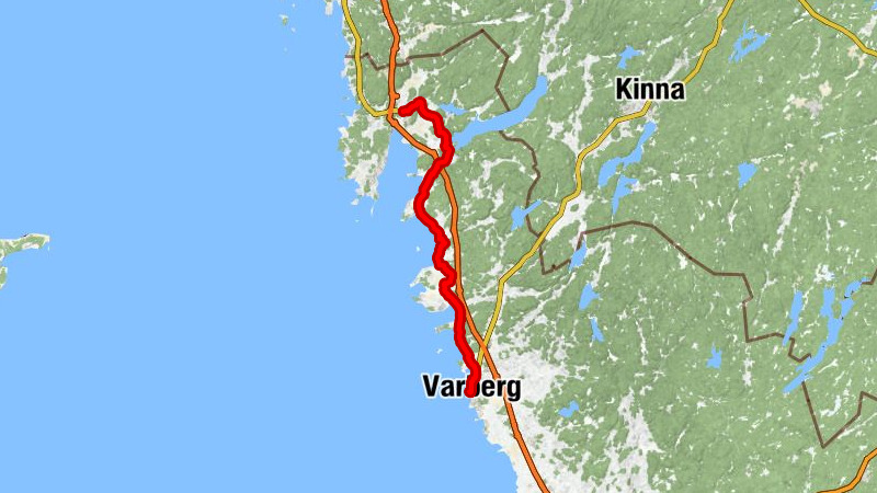 Kungsbacka - Fjärås kyrka - Värö kyrka - Varberg