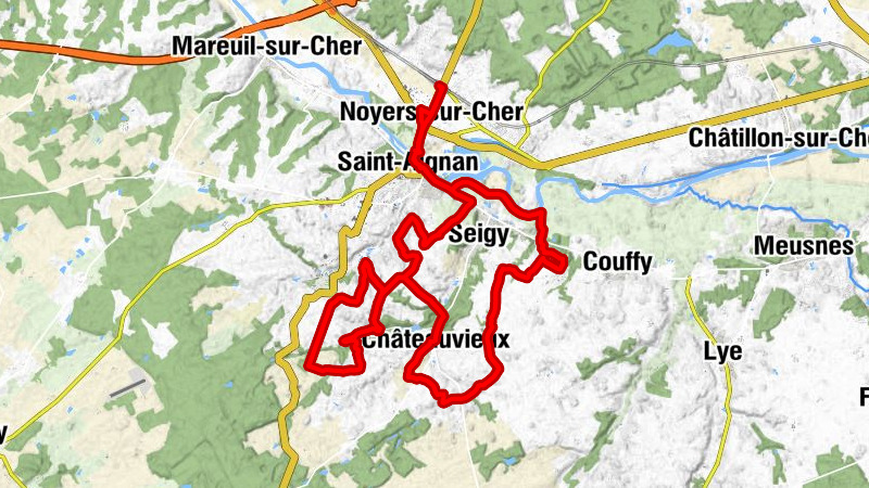 Saint-Aignan - Noyers - La feuille d'argent - Noyers-sur-Cher - Saint-Aignan