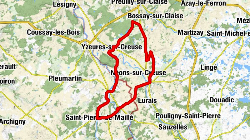 Bossay-sur-Claise - Chapelle Sainte-Croix - Église Saint-Pierre - Tournon-Saint-Pierre