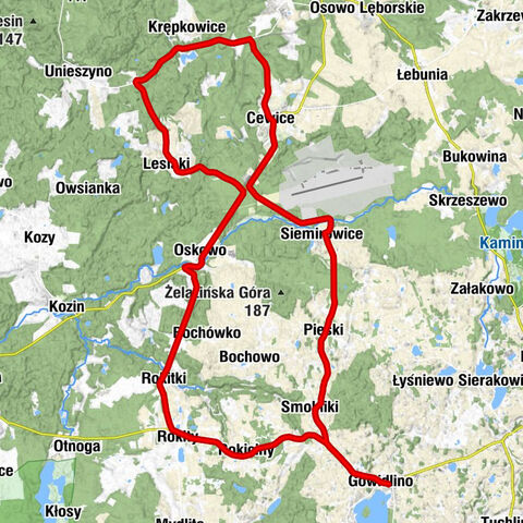 Gowidlino - Kościół pw. Świętego Ignacego Loyoli - Kościół pw. Wniebowzięcia Najświętszej Maryi Panny - Kościół pw. Świętego Andrzeja Boboli