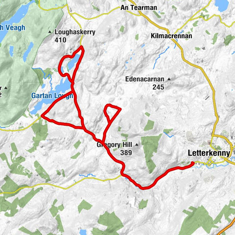 Sallaghagrane - Letterkenny - Conwal - Drumbologe