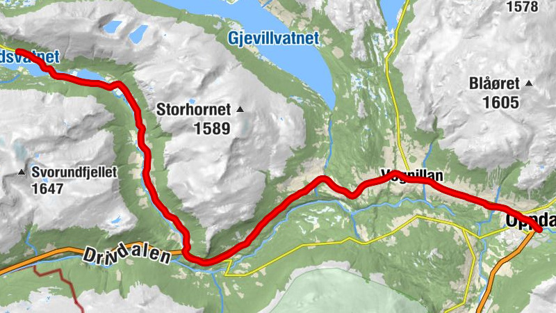Oppdal - Auna - Aungrenda