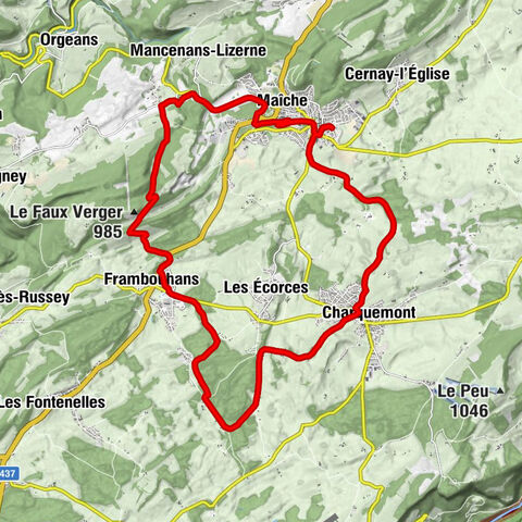 Sur Craye - En Mailly - Les Combes - Le Faux Verger
