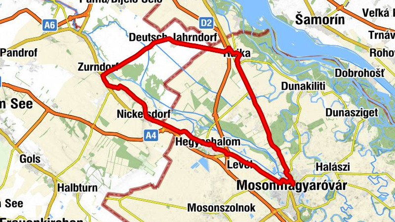 Zurndorf - Gasthaus zum Bahnhof - Altes Landgut Werdenich - Evangelische Kirche