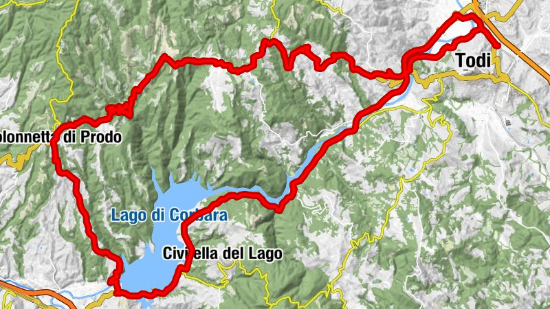 Todi Ponte Rio - Stazione Ponte Rio - Chiesa di San Pietro De Cesis - Chiesa di San Antonio e della Madonna Addolorata