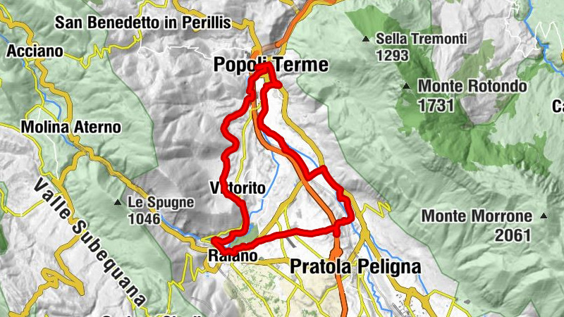 Popoli-Vittorito - Popoli Terme - Chalet Capo Pescara - Madonna di De Contra