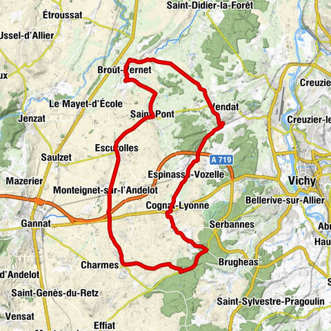 Les Dacs - Église Saint-Symphorien - Église Saint-Mayeul-et-Saint-Pont - Broût-Vernet