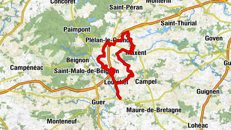 La Lohière - Église Saint-Armel de Loutehel - Église Saint-Pierre - La Borgnardaie