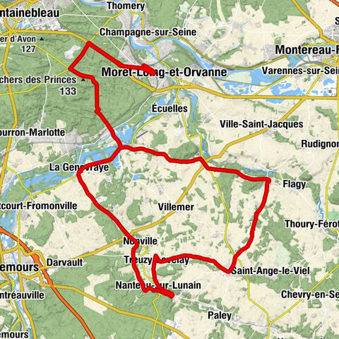 Moret-sur-Loing - Veneux-les-Sablons - Église Saint-Pierre-aux-Liens - Église Notre-Dame-de-l'Assomption - La Nantellienne