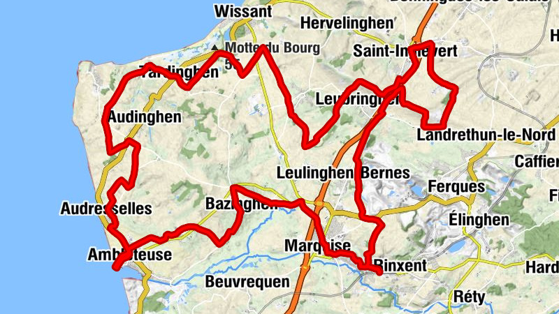Marquise - Rinxent - Le Mont - Mont aux Leux - Église Saint-Éloi