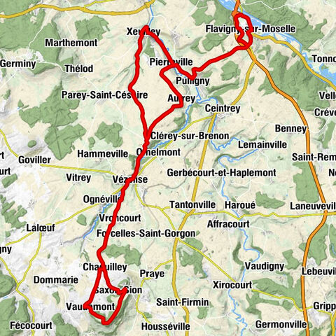 Flavigny-sur-Moselle - Relais de la Poste - Église Saints-Hippolyte-et-Firmin - Colline de Sion