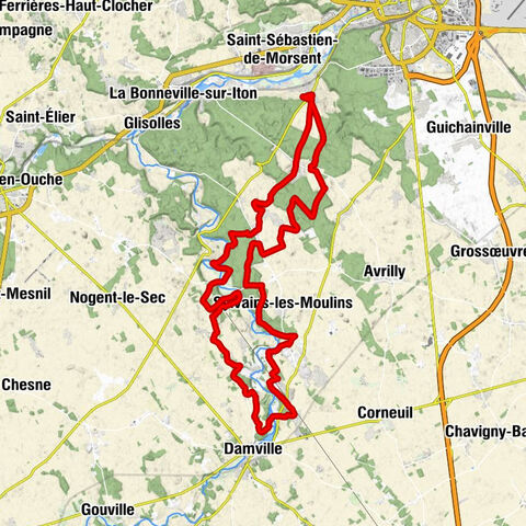 Arnières-sur-Iton - La Clairière - Les Grands Baux - Église Saint-Arnoul