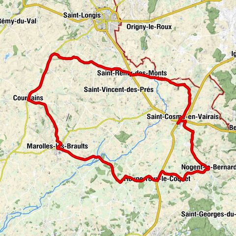 Saint-Cosme-en-Vairais - Église Saint-Côme et Saint-Damien - Église Saint-Jouin de Marnes - Église Saint-Rémy