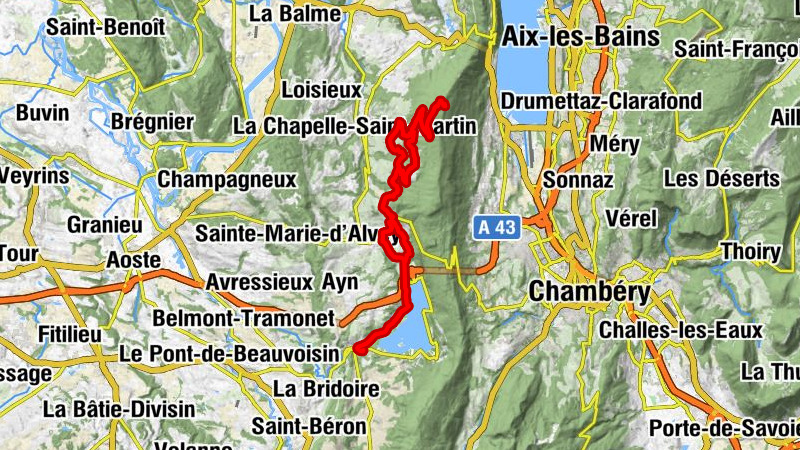 Lépin le Lac - La Bauche - Saint-Alban-de-Montbel - Église Saint-Pierre - Signal du Mont du Chat