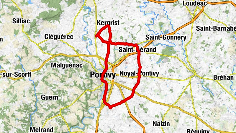 Le Kerentrée - Chapelle Saint-Drédeno - Église Sainte-Noyale - Église Saint-Thuriau