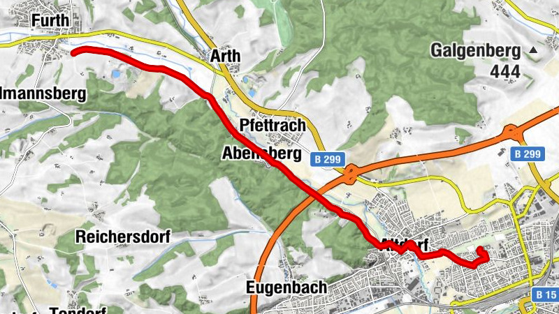 Landshut - Altdorf - Ganslberg - Abensberg