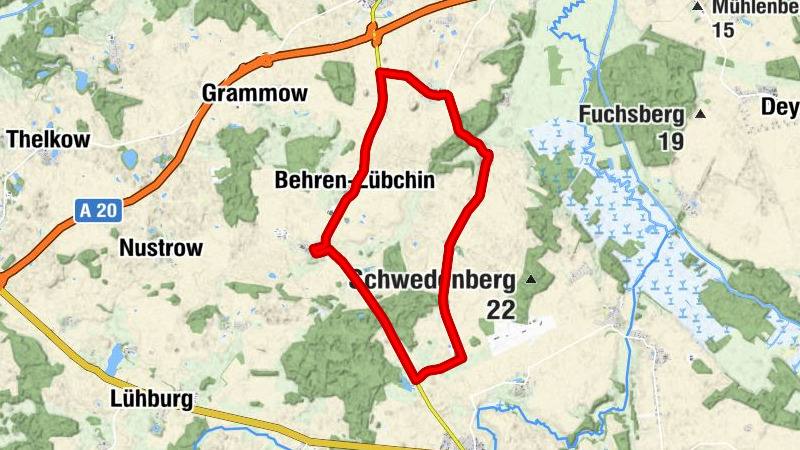 Breesen - Tangrim - Bäbelitz - Viecheln