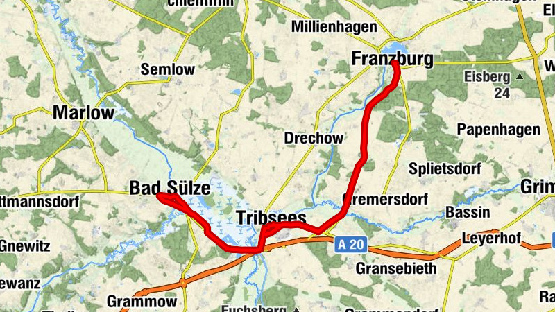 Franzburg - Tribsees - Stadtkirche - Bad Sülze