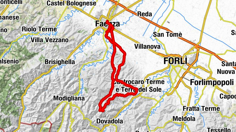 Faenza - Monte di Converselle - Monte Fortino - Chiesa dei Santi Ippolito e Lorenzo