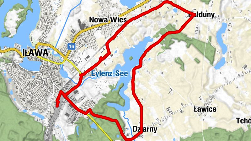 Iława Główna - Iława - Osiedle Lubawskie - Dziarny