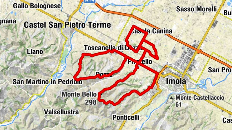 Case Topa - Santuario della Beata Vergine del Piratello - Santa Vergine Maria in Sellustra - Imola