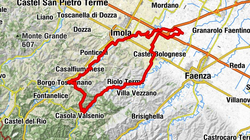 Solarolo - Chiesa di San Mauro Abate - Sella di Cà Budrio - Monte Battagliola