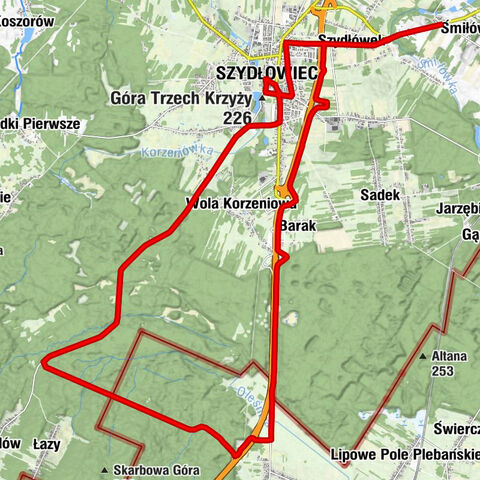 Śmiłów - Góra Trzech Krzyży - Kościół pw. Świętego Zygmunta - Kaplica