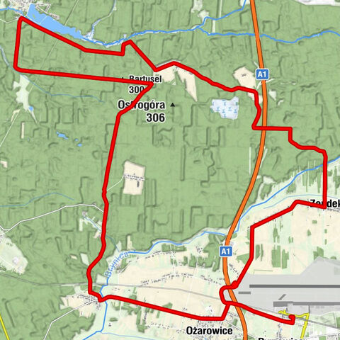 Pyrzowice Lotnisko - Kolonia Żubrza - Dąbrówka - Bartusel