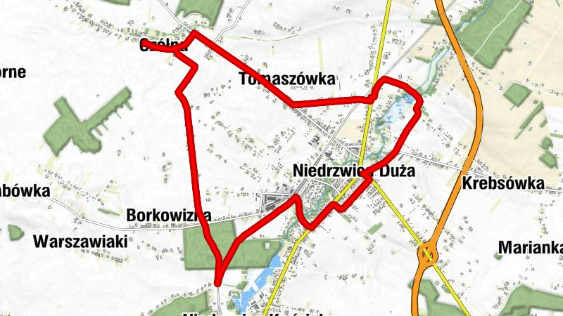Górki - Czółna - Kebab - Kościół pw. Podwyższenia Krzyża Świętego w Niedźwicy Dużej