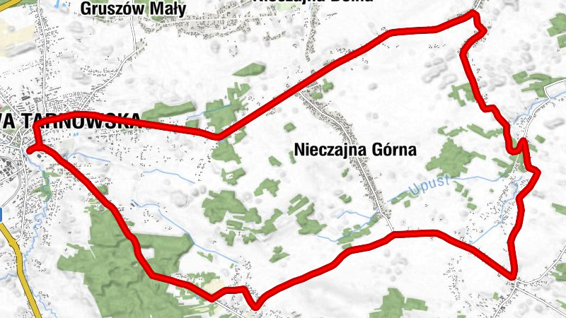 Powiśle - Dąbrowa Tarnowska - Kościół pw. Siedmiu Boleści Najświętszej Maryi Panny w Nieczajnie Górnej - Kościół pw. Wszystkich Świętych