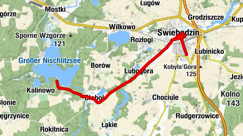 Niesulice - Wiatrak - Kościół Najświętszej Maryi Panny Królowej Polski - Kościół pw. Miłosierdzia Bożego