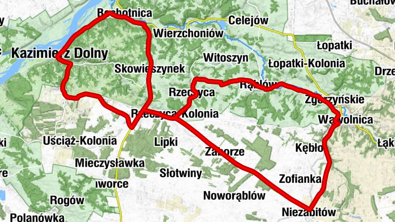 Wąwolnica - Zgórzyńskie - Kazimierz Dolny